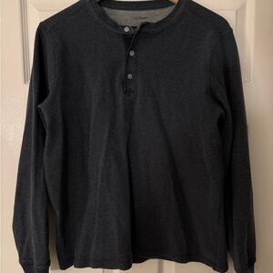 L.L. Bean Navy Henley